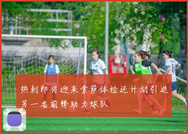 热刺即将迎来索萨体检还计划引进另一名前锋助力球队